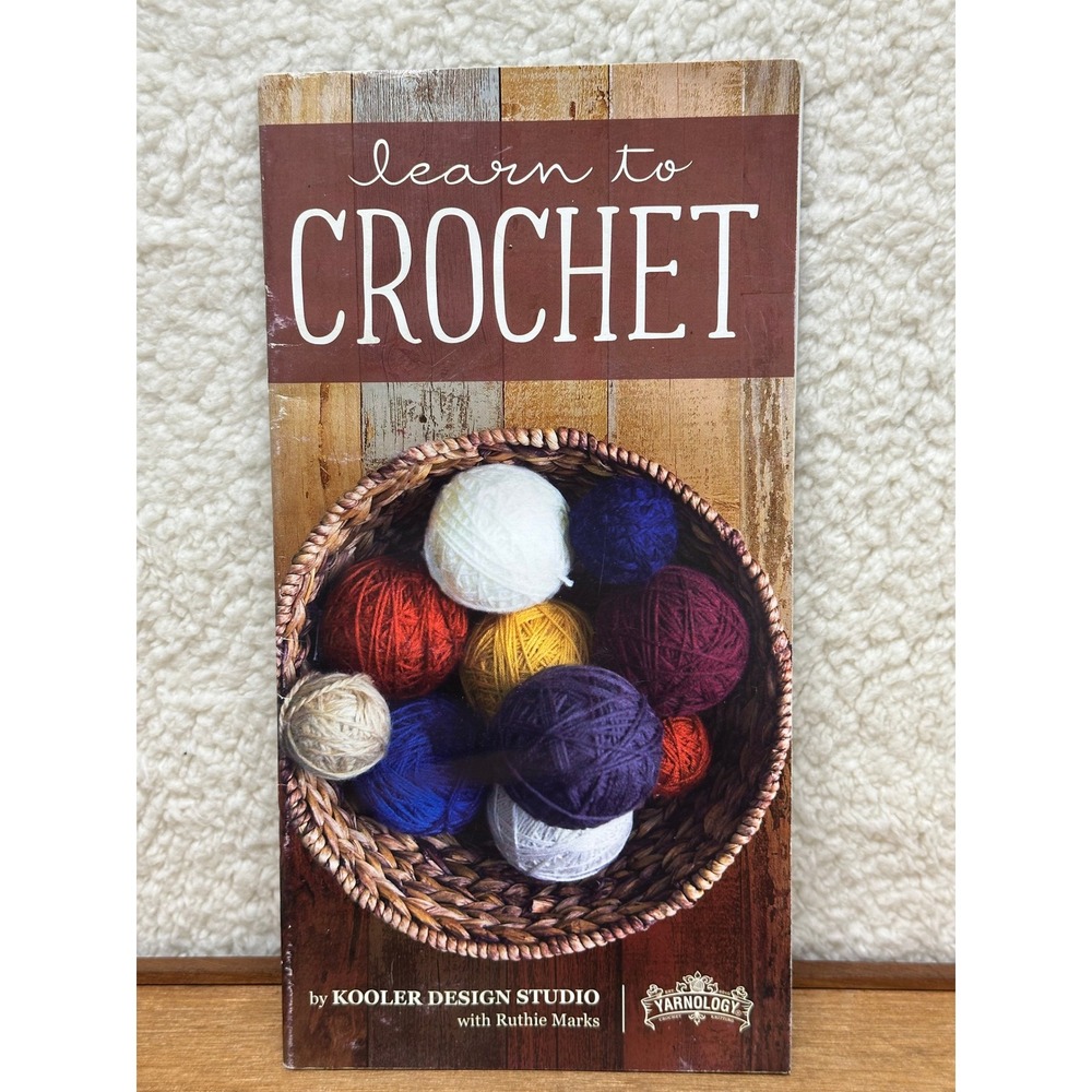 Yarnology Learn to Crochet Booklet Multicolor Kooler Design Studio Instruction